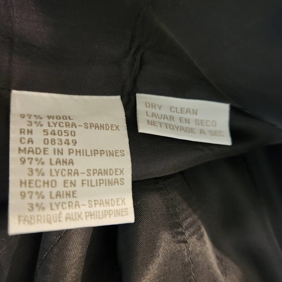 Jones New York Women's Dark Gray Blazer size 10 Wool/Lycra - Picture 8 of 8